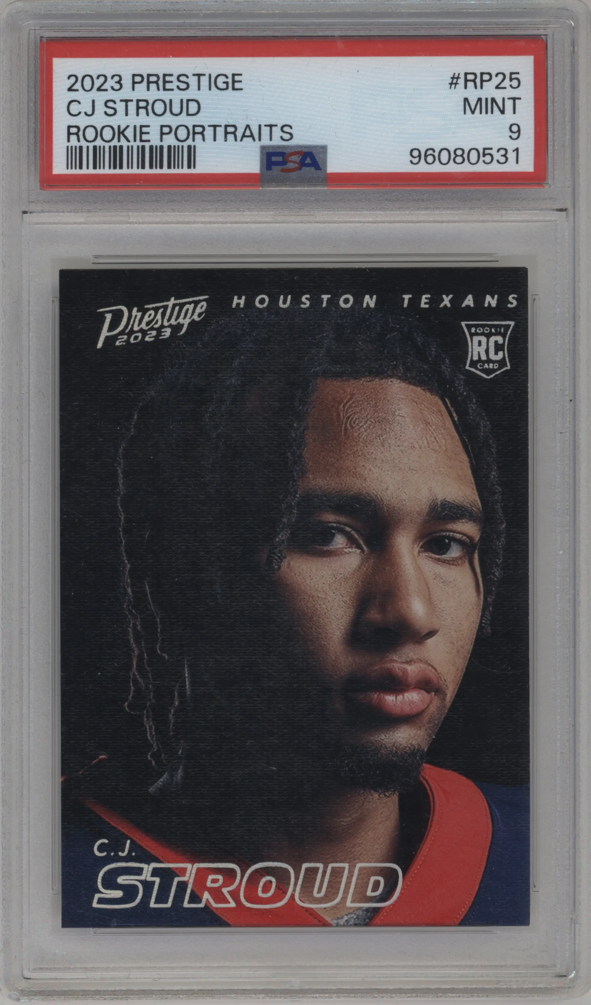2023 Panini Prestige Rke.Portraits C.J. Stroud #RP-25 PSA 9