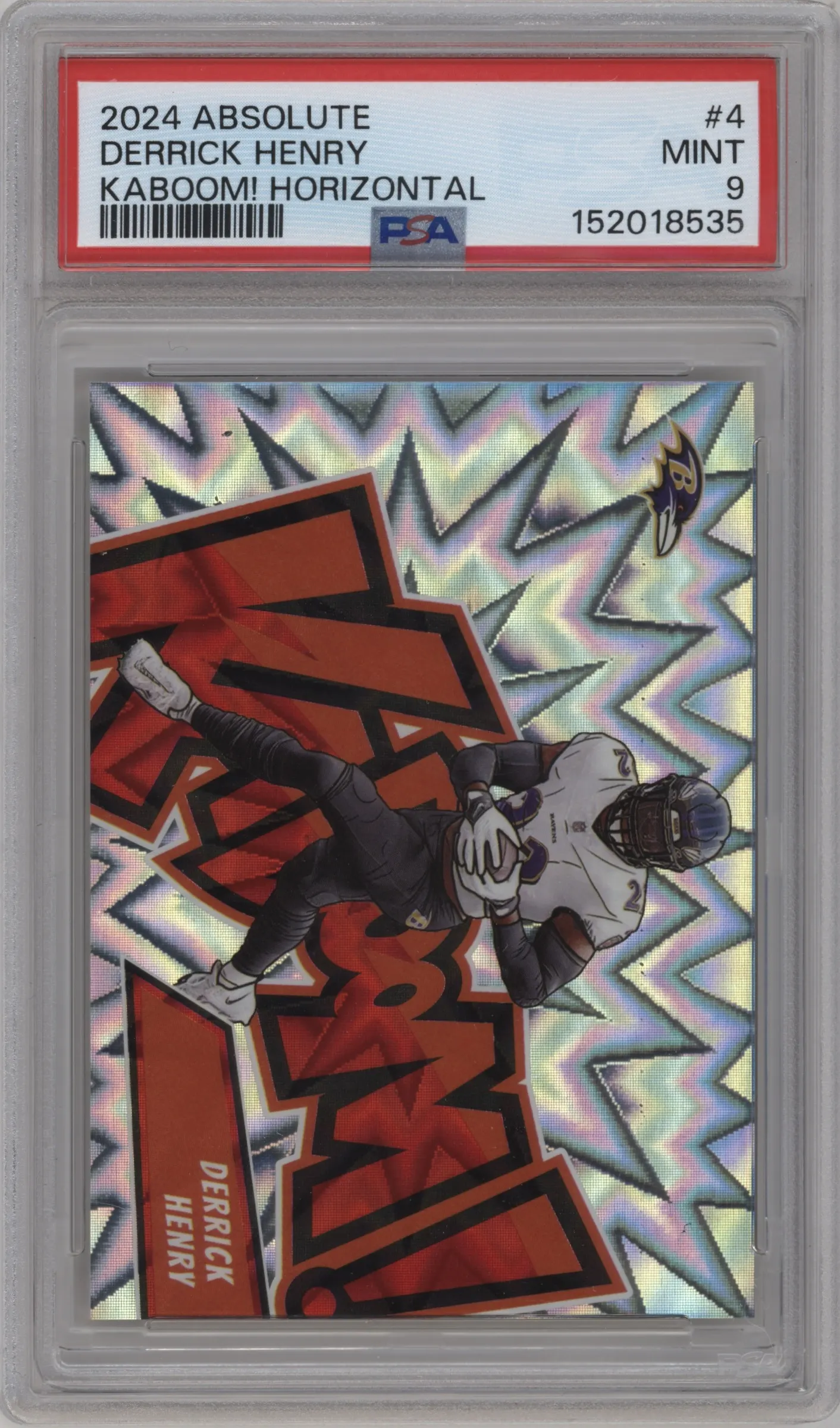 2024 Panini Absolute Kaboom Horizontal Derrick Henry #4 PSA 9