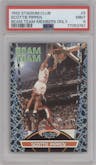 Scottie Pippen from the 1992-93 Topps Stadium Club set featuring a Members Only parallel graded by PSA and given an overall grade of 9.