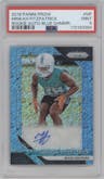 Minkah Fitzpatrick from the 2018 Panini Prizm set featuring a Blue Shimmer parallel graded by PSA and given an overall grade of 9.