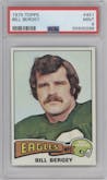 Bill Bergey from the 1975 Topps  set graded by PSA and given an overall grade of 9.