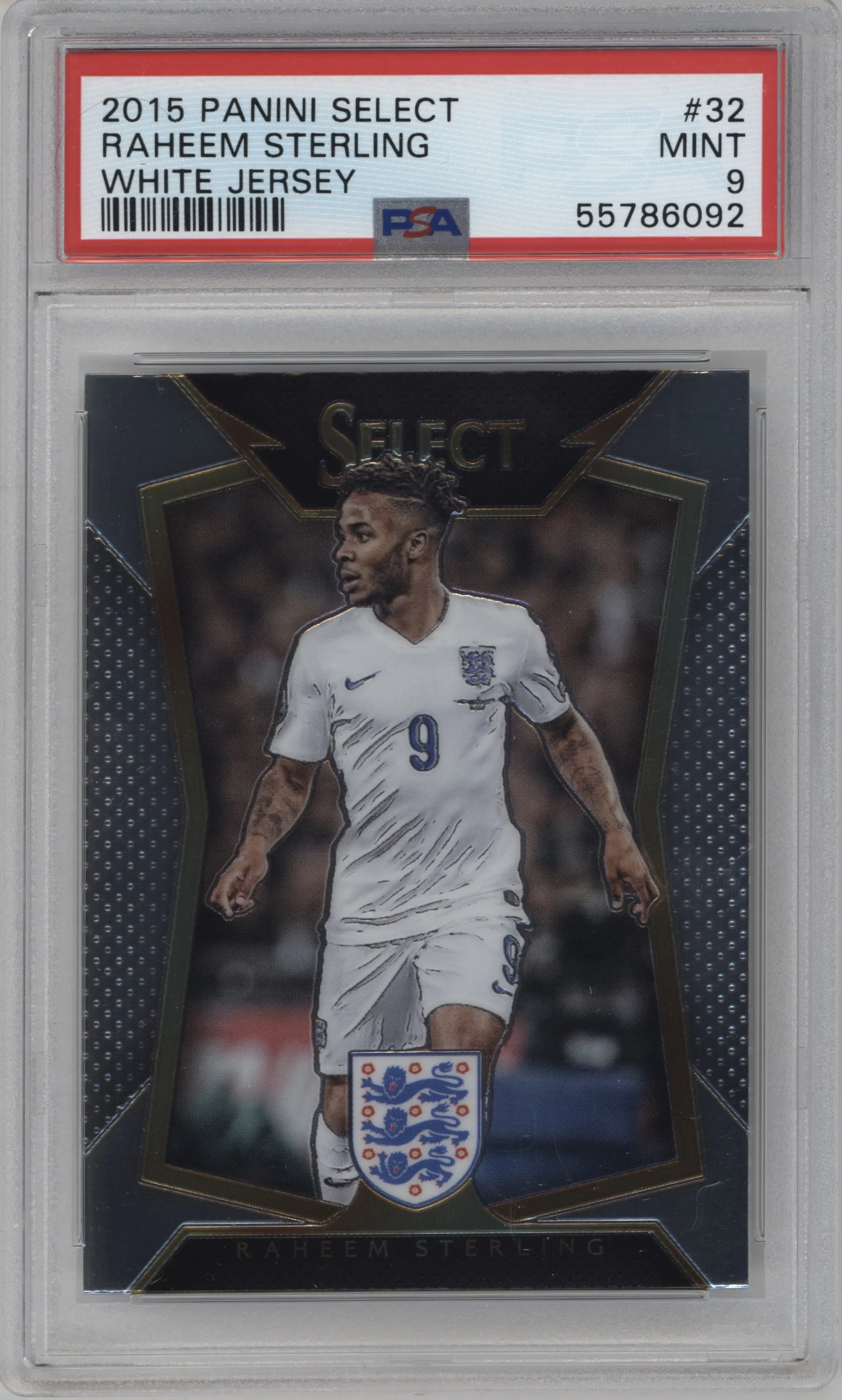 2015 Panini Select Raheem Sterling #32 PSA 9