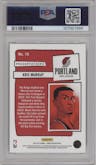 Kris Murray from the 2023-24 Panini NBA Hoops set graded by PSA and given an overall grade of 10.