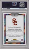 Bronny James Jr. from the 2024 Panini Prizm Draft Picks set graded by PSA and given an overall grade of 9.