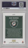 Dan Marino from the 2021 Panini Donruss Optic set graded by PSA and given an overall grade of 10.