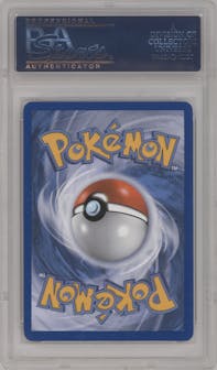 Charizard from the 2012 Pokemon B&W set graded by PSA and given an overall grade of 9.