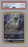 Mew from the 2023 Pokemon SWSH set graded by PSA and given an overall grade of 10.