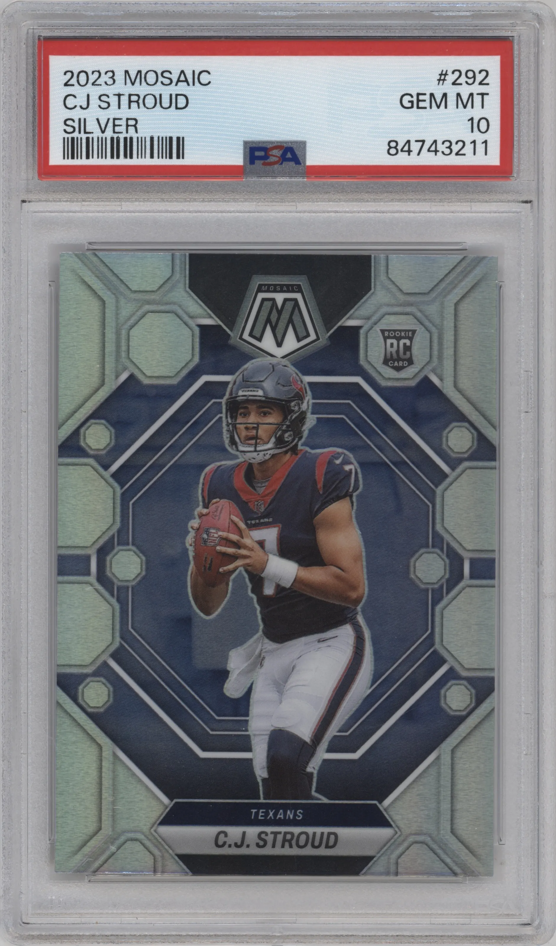 2023 Panini Mosaic C.J. Stroud Silver PSA 10