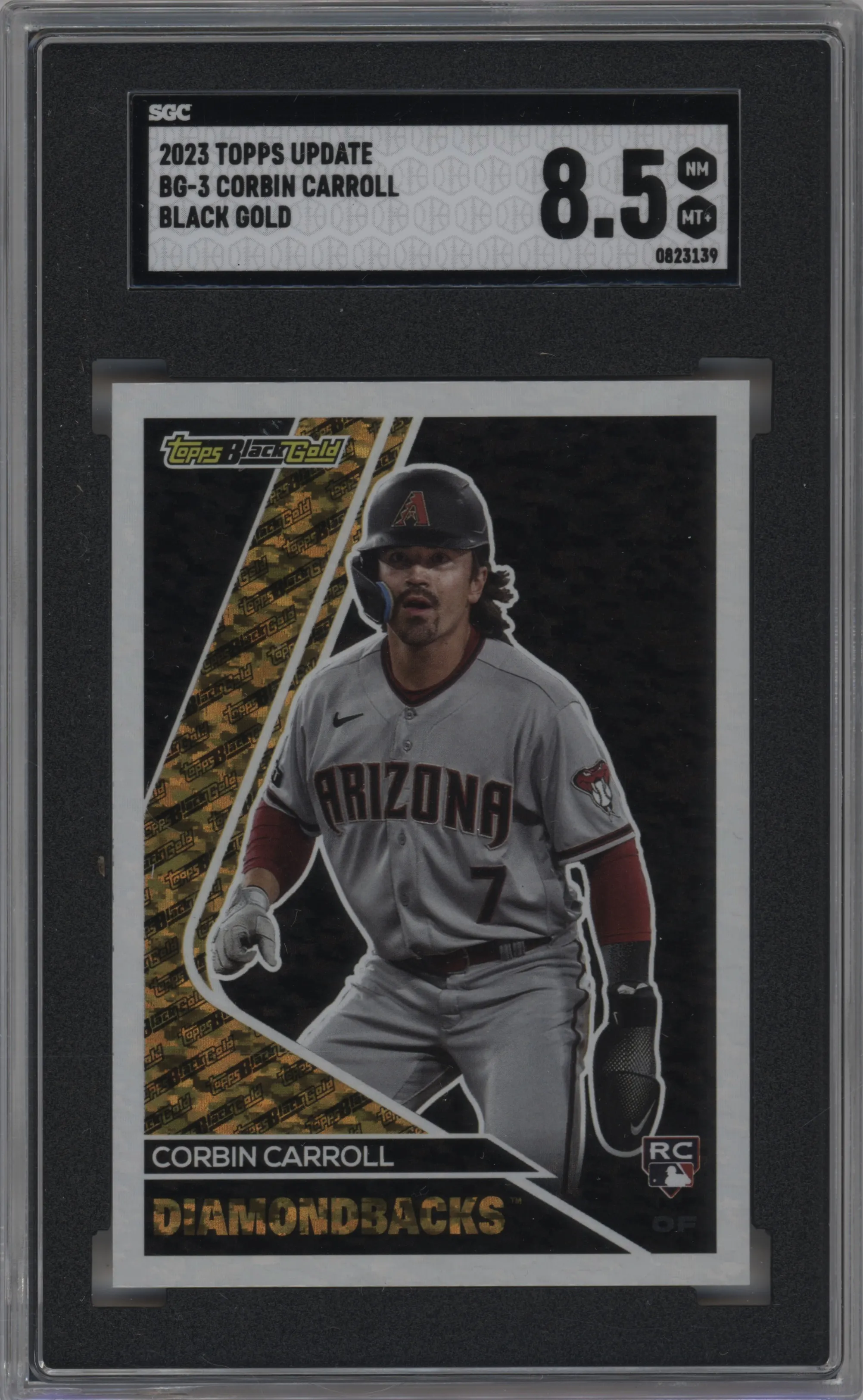 2023 Topps Update Topps Black Gold Corbin Carroll SGC 8.5