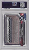 Ronald Acuna from the 2018 Bowman set graded by PSA and given an overall grade of 10.