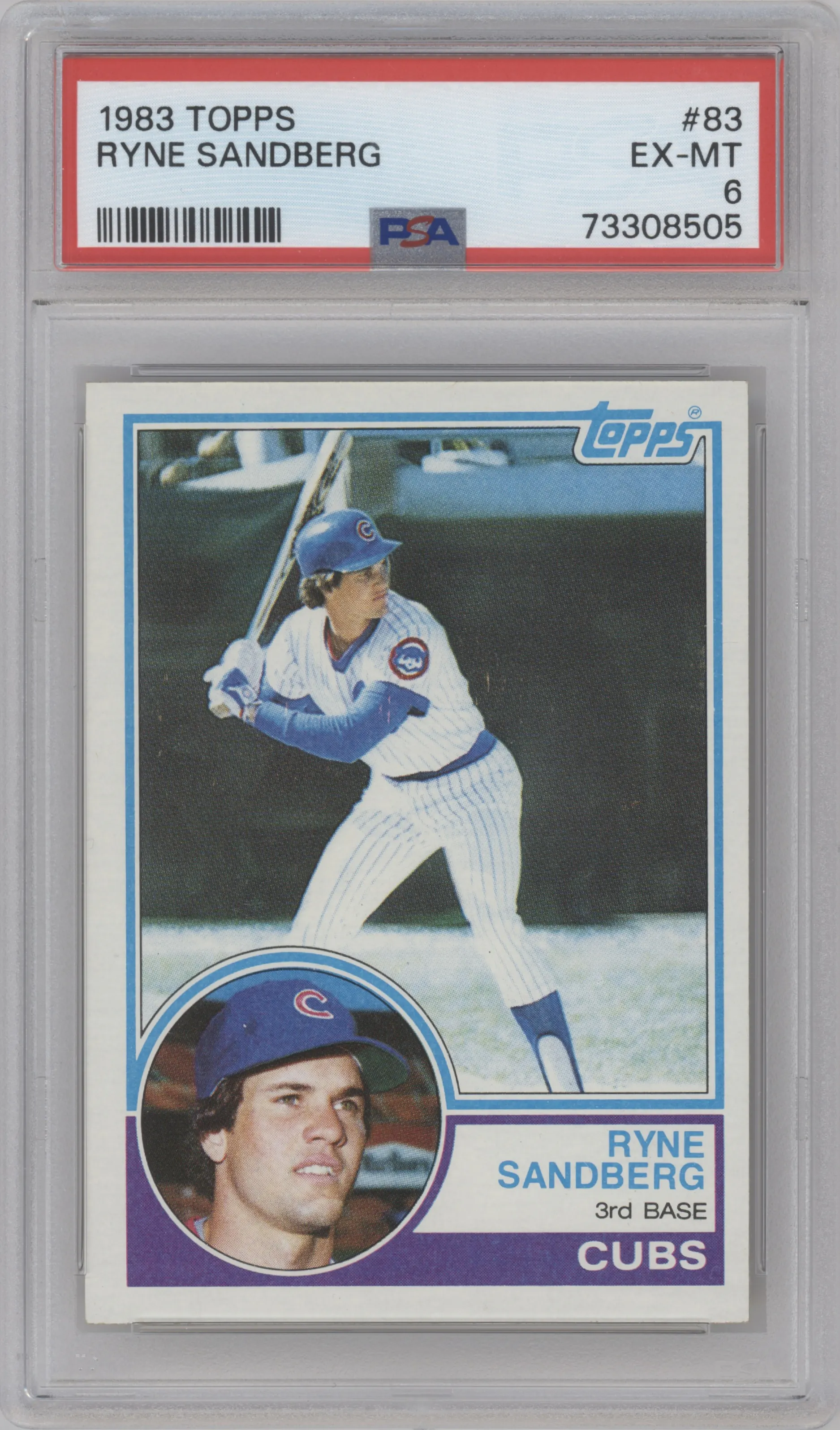 1983 Topps Ryne Sandberg PSA 6