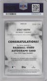 Colt Keith  from the 2024 Topps Update set featuring a Black parallel graded by PSA and given an overall grade of 10.