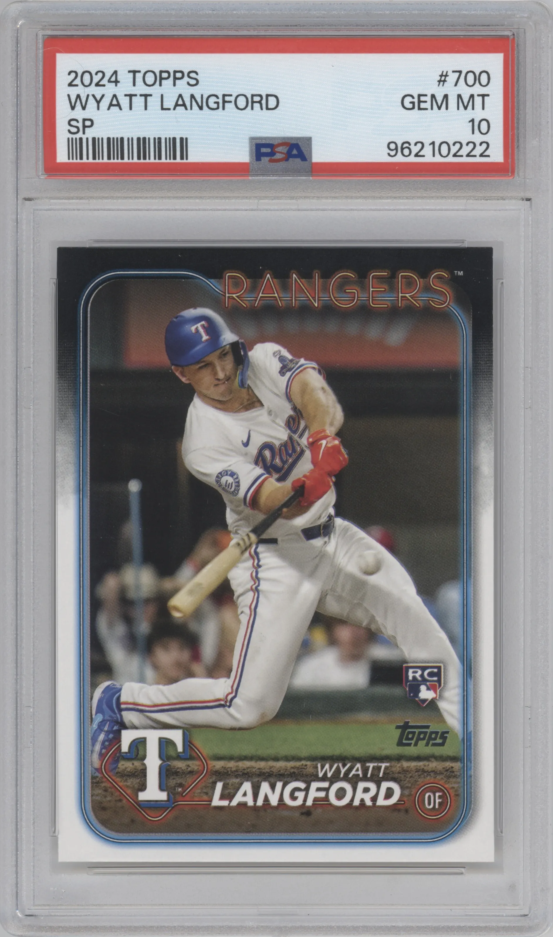 2024 Topps S2 Variation Wyatt Langford #700 PSA 10