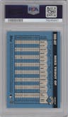 Mike Trout from the 2020 Bowman set graded by PSA and given an overall grade of 9.