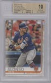 Pete Alonso from the 2019 Topps Series 2 set featuring a AS Game parallel graded by Beckett and given an overall grade of 10.