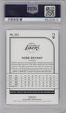 Kobe Bryant from the 2019-20 Panini NBA Hoops set graded by PSA and given an overall grade of 10.