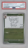 Leafeon from the 2023 Pokemon SV JPN set featuring a YU NAGABA X Pokémon Card Game promo card campaign parallel graded by PSA and given an overall grade of 10.
