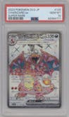 Charizard ex from the 2023 Pokemon SV JPN set graded by PSA and given an overall grade of 10.