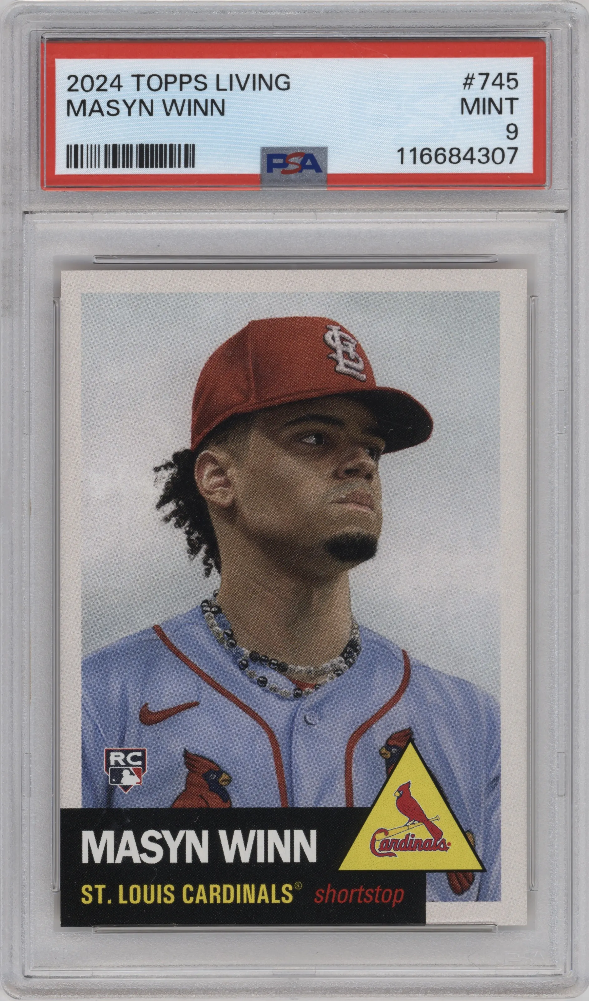 2021 Ultimate Topps Living Set 2024 Masyn Winn #745 PSA 9