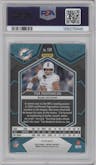 Tua Tagavailoa from the 2024 Panini Mosaic set featuring a Choice Red/Yellow Fusion parallel graded by PSA and given an overall grade of 10.
