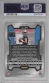 Bryce Young from the 2023 Panini Prizm set featuring a Neon Green Pulsar parallel graded by PSA and given an overall grade of 10.