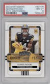 George Pickens from the 2022 Panini Contenders set graded by PSA and given an overall grade of 10.