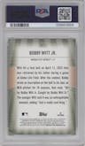 Bobby Witt Jr. from the 2024 Topps  set graded by PSA and given an overall grade of 9.
