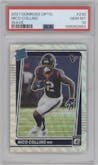Nico Collins from the 2021 Panini Donruss Optic set featuring a Wave parallel graded by PSA and given an overall grade of 10.