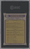 Super Bowl XIII from the 1979 Topps set graded by SGC and given an overall grade of 9.