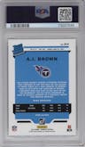 A.J. Brown from the 2019 Panini Donruss set graded by PSA and given an overall grade of 10.