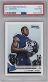 A.J. Brown from the 2019 Panini Donruss set graded by PSA and given an overall grade of 10.