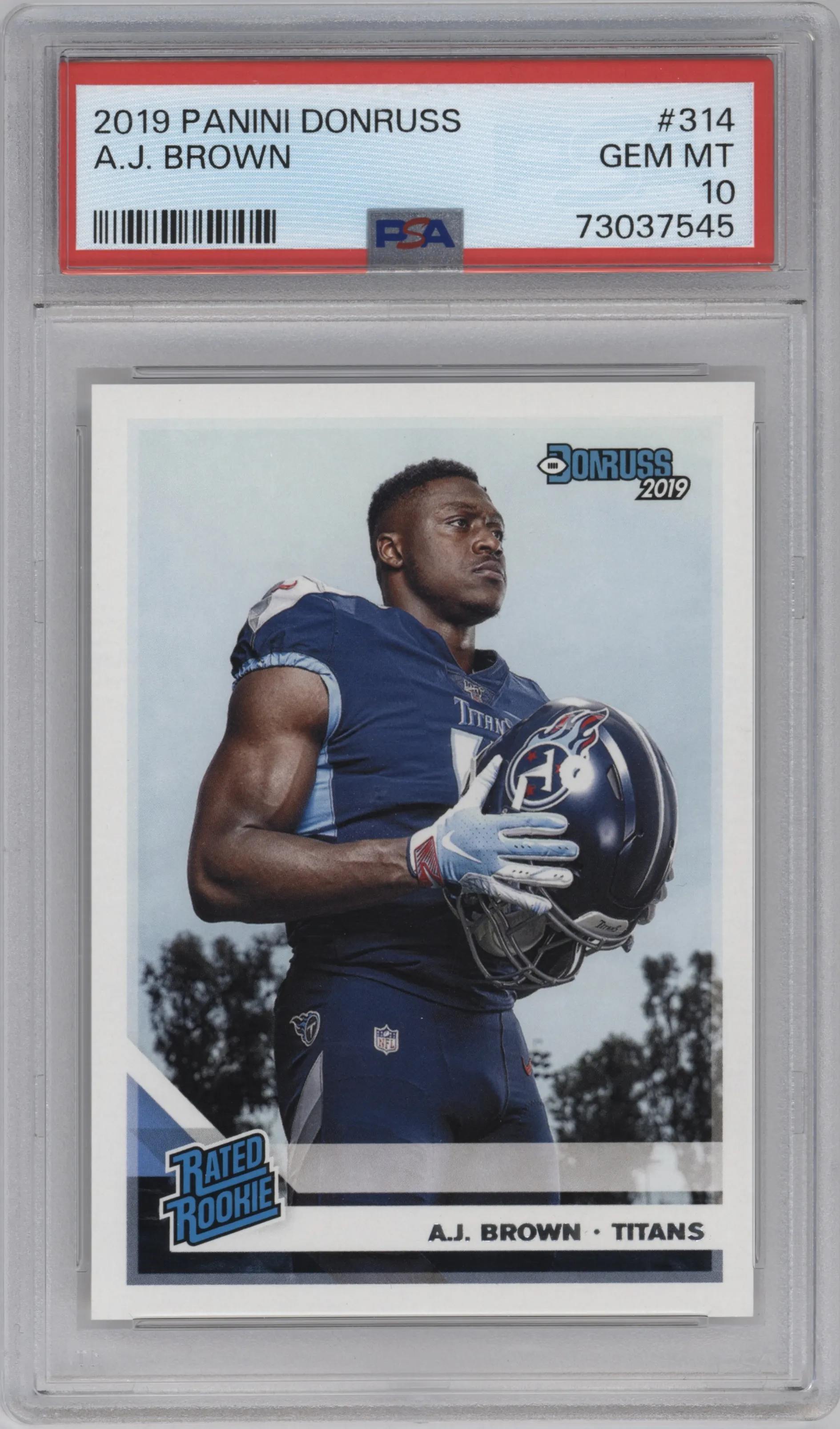 2019 Panini Donruss Rated Rookie A.J. Brown #314 PSA 10