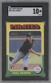 Paul Skenes from the 2024 Topps Heritage set graded by SGC and given an overall grade of 10.