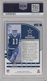 Micah Parsons from the 2021 Panini Absolute set featuring a Green Waves parallel graded by PSA and given an overall grade of 10.