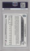 Julio Rodriguez from the 2022 Topps Chrome Update Sapphire Edition  set graded by PSA and given an overall grade of 9.