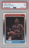 Dennis Rodman from the 1988-89 Fleer set graded by PSA and given an overall grade of 7.