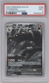Houndoom from the 2024 Pokemon SV set graded by PSA and given an overall grade of 9.