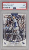 Shohei Ohtani from the 2024 Topps 50/50 set graded by PSA and given an overall grade of 9.