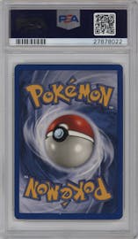 Shining Charizard from the 2002 Pokemon Neo Genesis set graded by PSA and given an overall grade of 10.