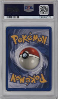 Shining Charizard from the 2002 Pokemon Neo Genesis set graded by PSA and given an overall grade of 10.