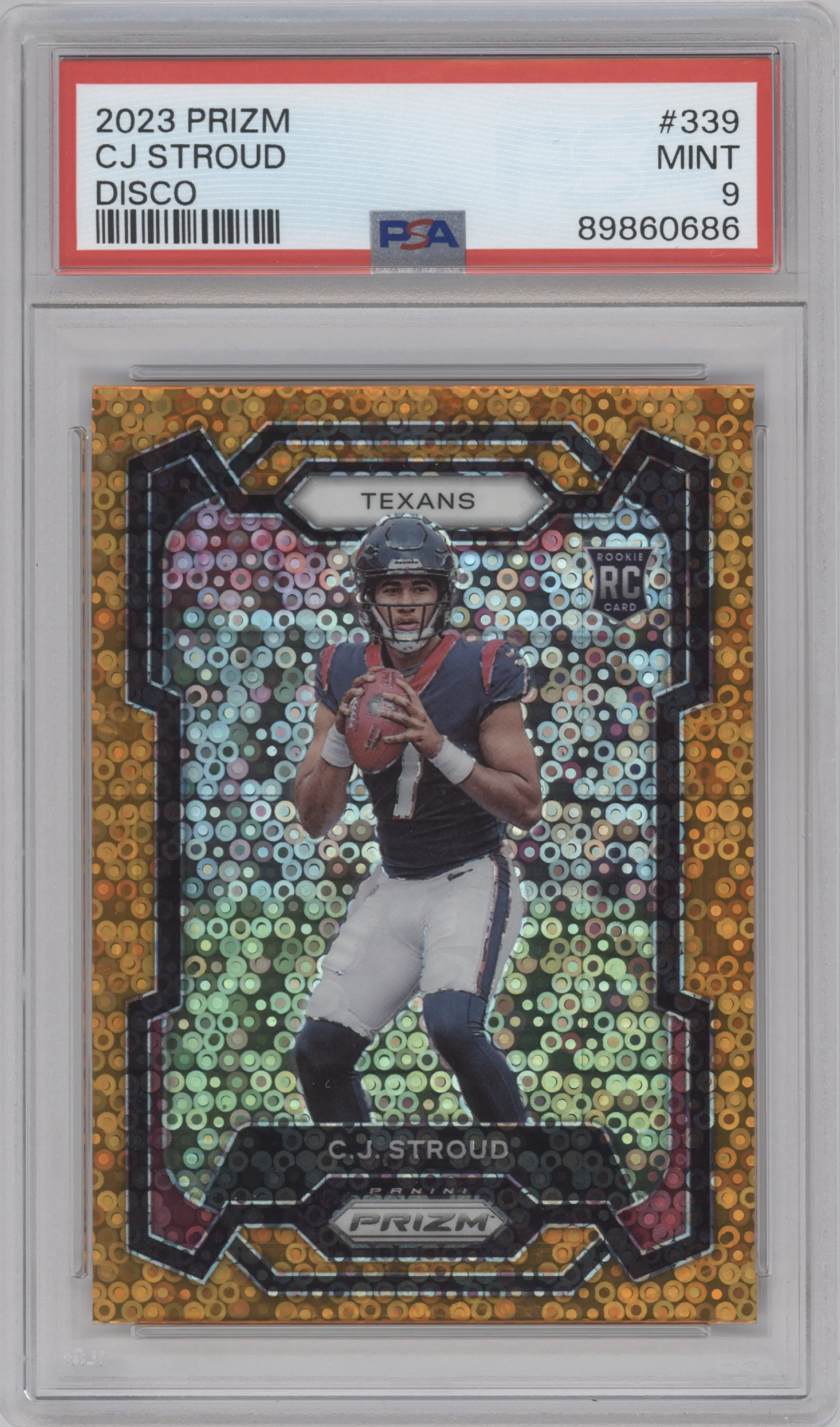 2023 Panini Prizm C.J. Stroud Disco #339 PSA 9