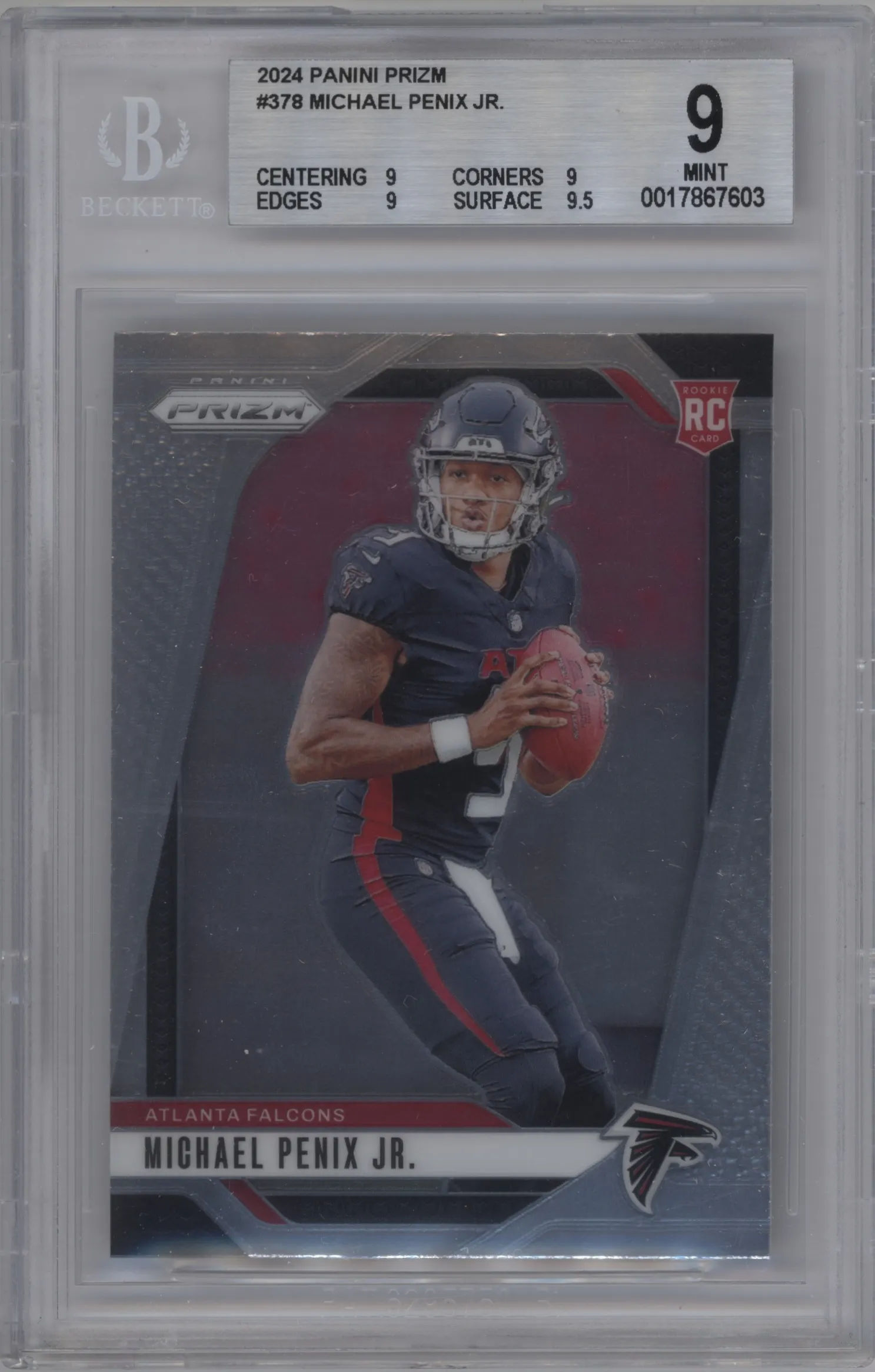 2024 Panini Prizm Michael Penix Jr. #378 BGS 9