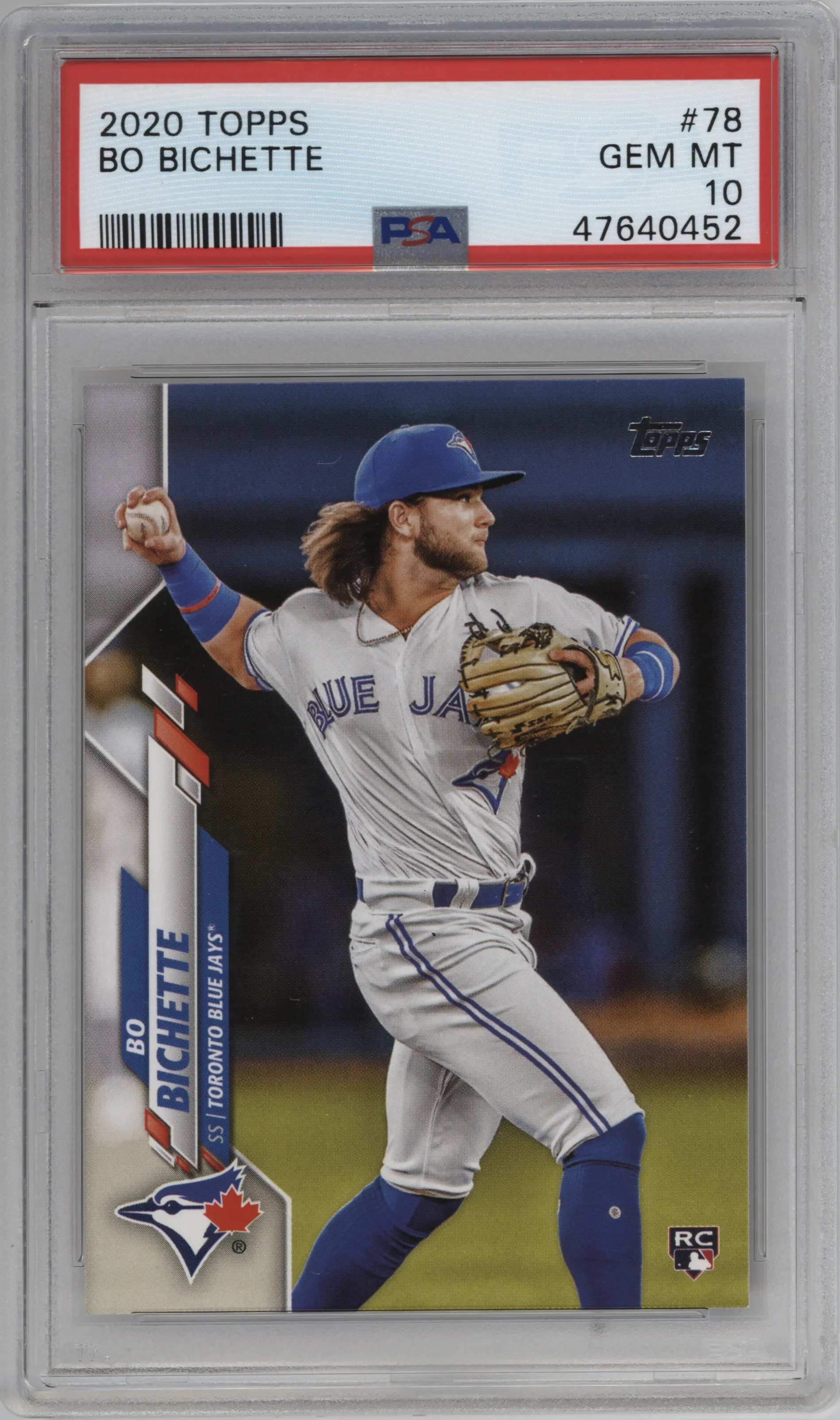 2020 Topps Series 1 Bo Bichette PSA 10