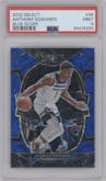 Anthony Edwards from the 2022-23 Panini Select set featuring a Blue Scope parallel graded by PSA and given an overall grade of 9.