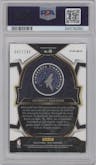 Anthony Edwards from the 2022-23 Panini Select set featuring a Blue Scope parallel graded by PSA and given an overall grade of 9.