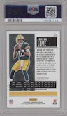 Jordan Love from the 2020 Panini Contenders set featuring a Playoff  parallel graded by PSA and given an overall grade of 10.