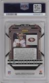 Brock Purdy from the 2022 Panini Chronicles set graded by PSA and given an overall grade of 10.