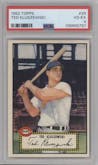 Ted Kluszewski from the 1952 Topps set graded by PSA and given an overall grade of 4.