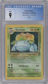 Venusaur from the 2000 Pokemon set graded by CSG and given an overall grade of 9.