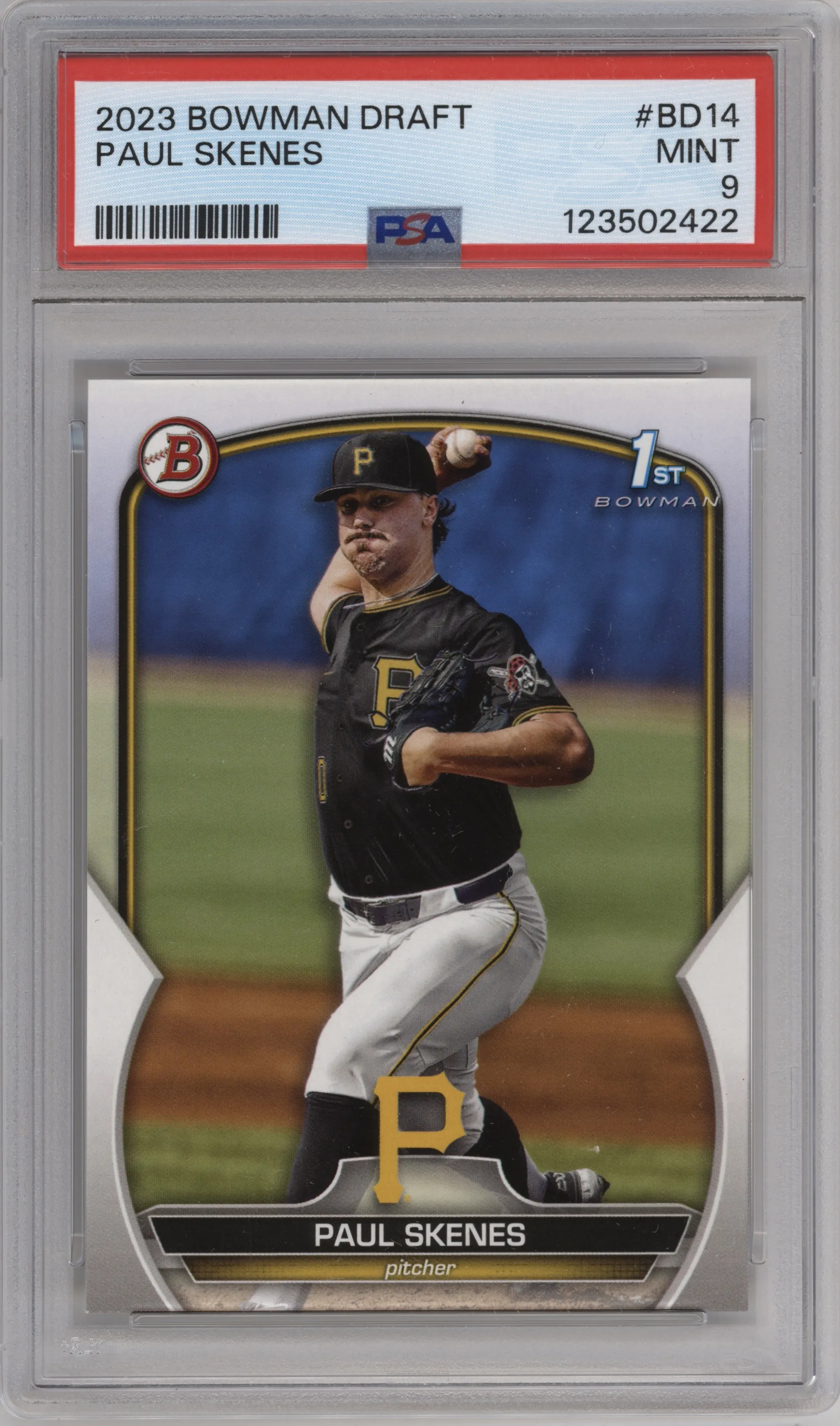 2023 Bowman Draft Paul Skenes #BD-14 PSA 9